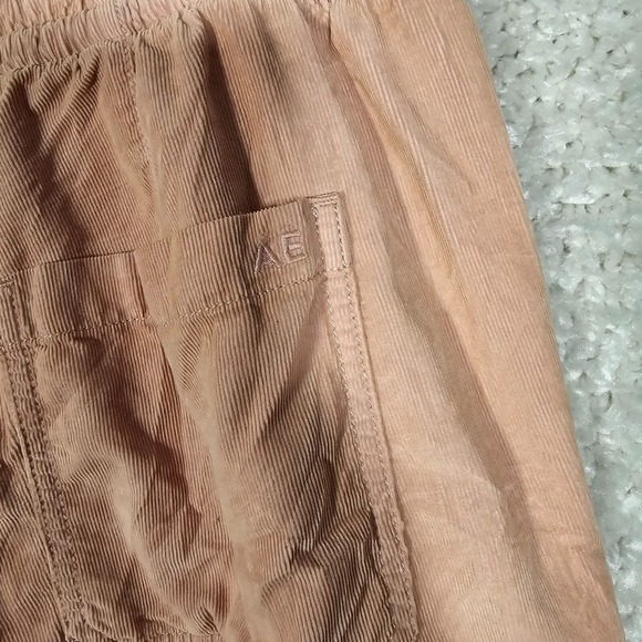 American Eagle Joggers Womens Large Pink Corduroy Stretch Drawstring Pull On‎ - Picture 6 of 15
